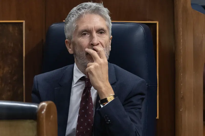  Archivo - El ministro de Interior, Fernando Grande-Marlaska, durante una sesi&oacute;n plenaria - Eduardo Parra - Europa Press - Archivo 