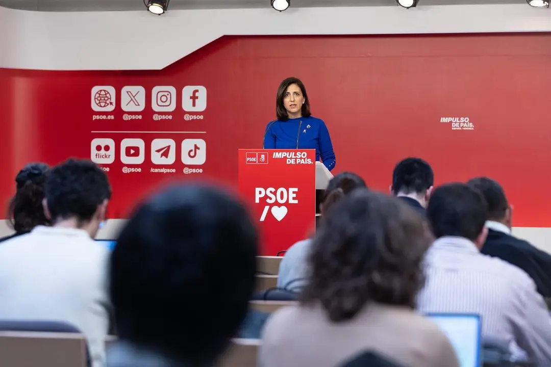  Esther Pe&ntilde;a, portavoz del PSOE 