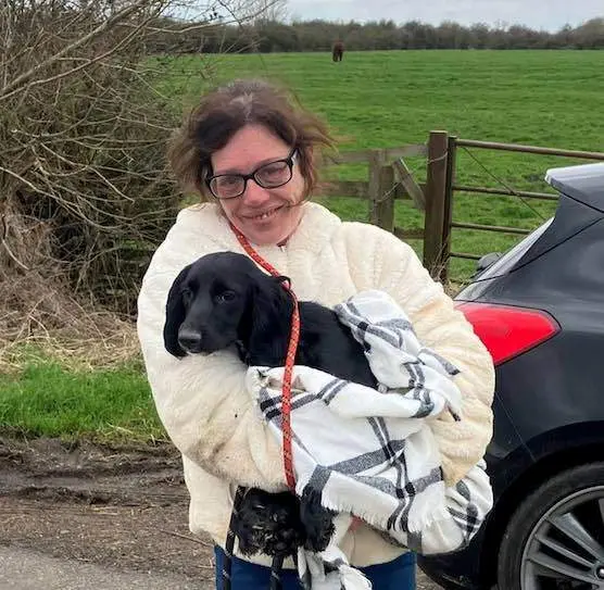  cachorro rescatado por un dron 