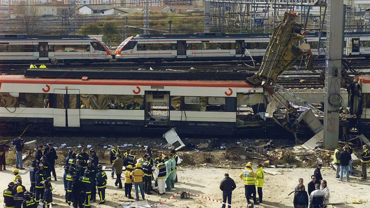  Imagen de los destrozos en el tren del 11M, hace ya 20 a&ntilde;os 