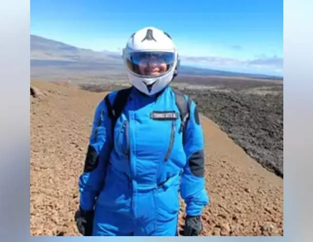  La astronauta an&aacute;loga cordobesa Maril&oacute; Torres en su misi&oacute;n en la ladera de un volc&aacute;n de Haw&aacute;i.<br>- MARIL&Oacute; TORRES/EP 