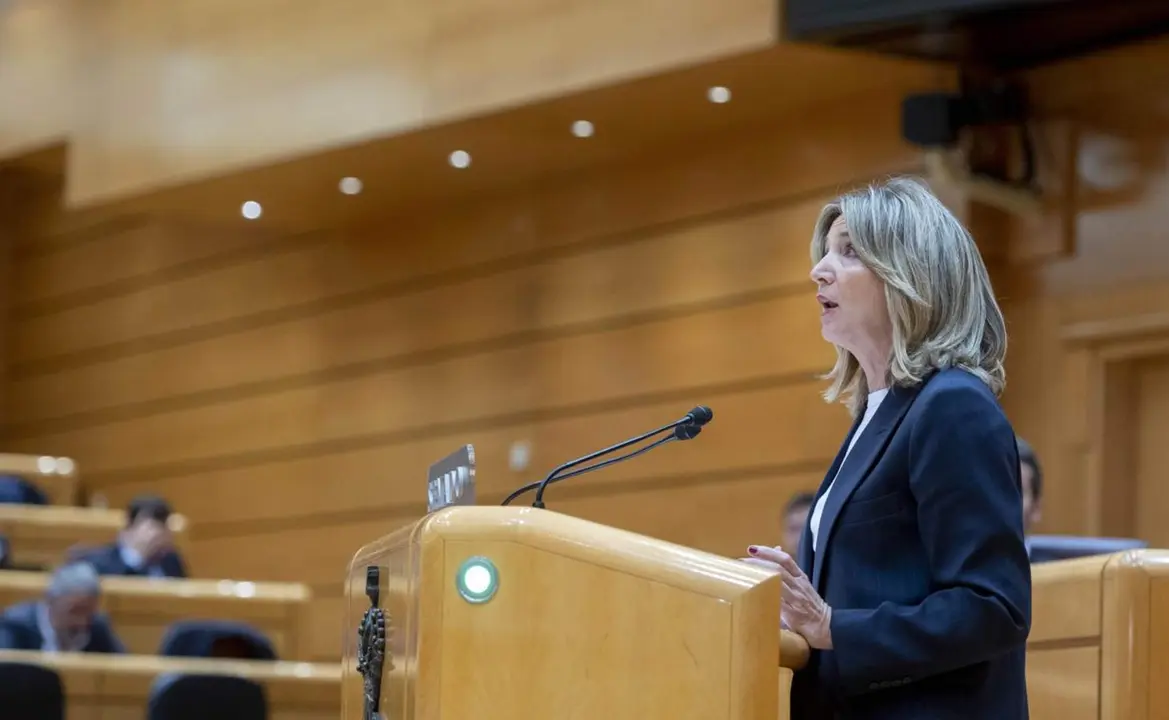  Archivo - La portavoz del PP en el Senado, Alicia Garc&iacute;a, interviene durante una sesi&oacute;n plenaria en el Senado, a 25 de enero de 2024, en Madrid (Espa&ntilde;a). La reforma del art&iacute;culo 49 de la Constituci&oacute;n, referido a las personas con discapacidad, concluye hoy - Alberto Ortega - Europa Press - Archivo 