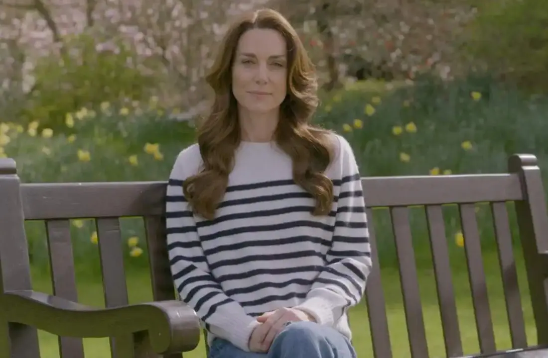  Kate durante el v&iacute;deo de su comunicado 