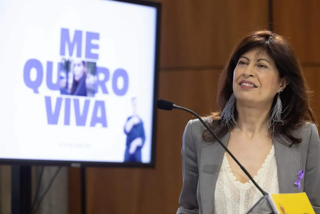  La ministra de igualdad, Ana Redondo, presenta en rueda de prensa la campa&ntilde;a institucional con motivo del 8M, en la sede del Ministerio - Eduardo Parra - Europa Press 
