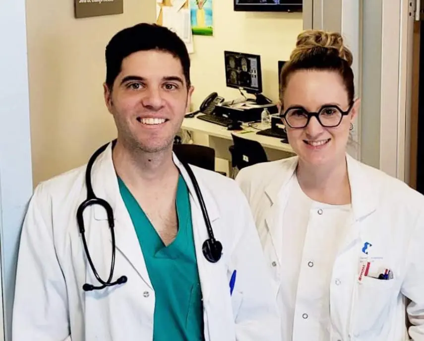  Juan Antonio Garc&iacute;a-Carmona, neur&oacute;logo en el hospital Santa Luc&iacute;a de Cartagena, investigador del Grupo de Farmacolog&iacute;a Cl&iacute;nica y Experimental del IMIB, y Pilar Campos Navarro, psiquiatra en el hospital Santa Luc&iacute;a de Cartagena. - CARM 