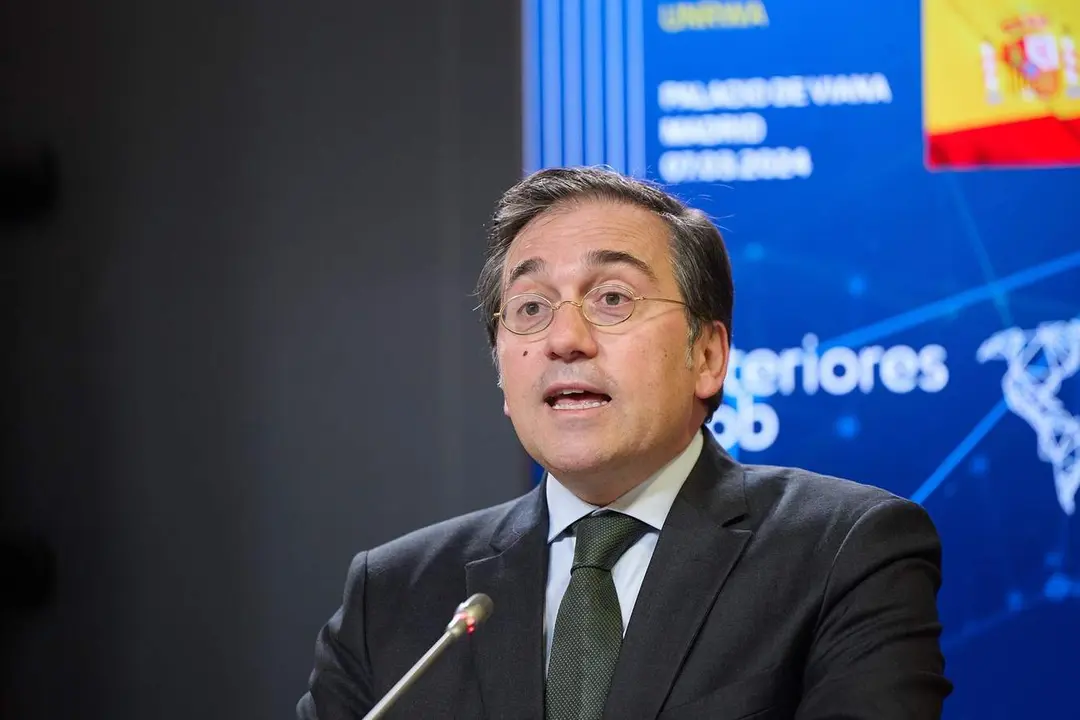 El ministro de Asuntos Exteriores, Uni&oacute;n Europea y Cooperaci&oacute;n, Jos&eacute; Manuel Albares 