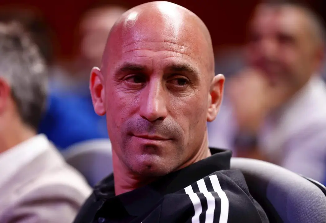  Archivo - Luis Rubiales, President of RFEF, is seen during the press conference of Jorge Vilda to give the players list for FIFA Women&rsquo;s World Cup celebrated at Ciudad del Futbol on June 12, 2023, in Las Rozas, Madrid, Spain. - Oscar J. Barroso / Afp7 / Europa Press - Archivo 