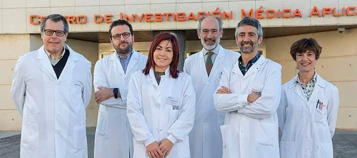 Mat&iacute;as &Aacute;vila, Josepmar&iacute;a Argem&iacute;, Maite Garc&iacute;a, Jos&eacute; Ignacio Herrero, Iker Uriarte y Carmen Berasain, del Cima y de la Cl&iacute;nica Universidad de Navarra/CIBEREHD 