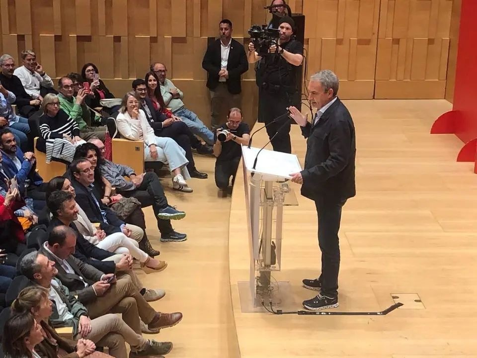  El expresidente Zapatero 