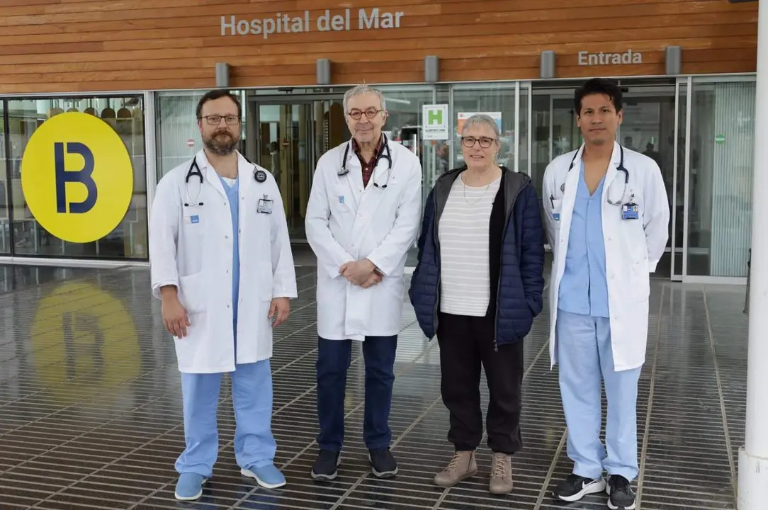  Los investigadores del Servicio de Neumolog&iacute;a del Hospital del Mar Sergi Pascual, Joaquim Gea, Carme Casadevall y Oswaldo Antonio Caguana - HOSPITAL DEL MAR 