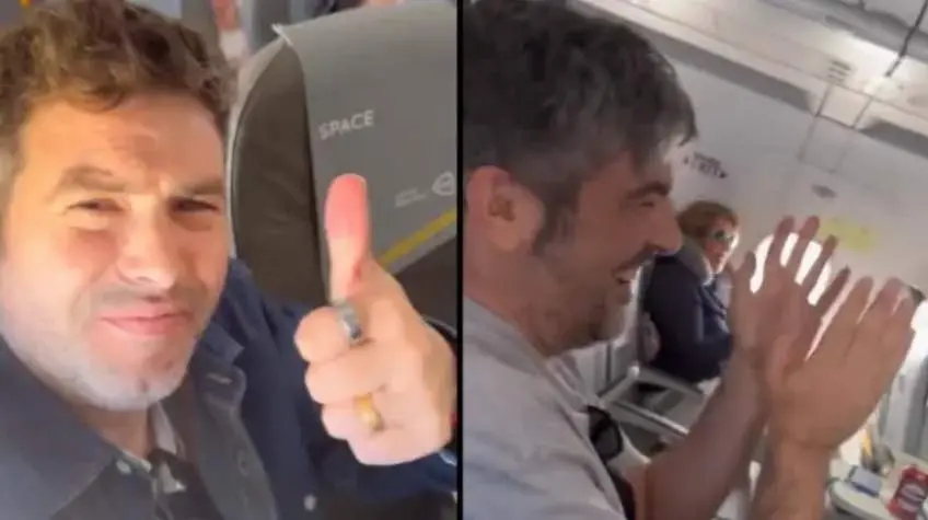  Estopa siendo sorprendidos en el vuelo 