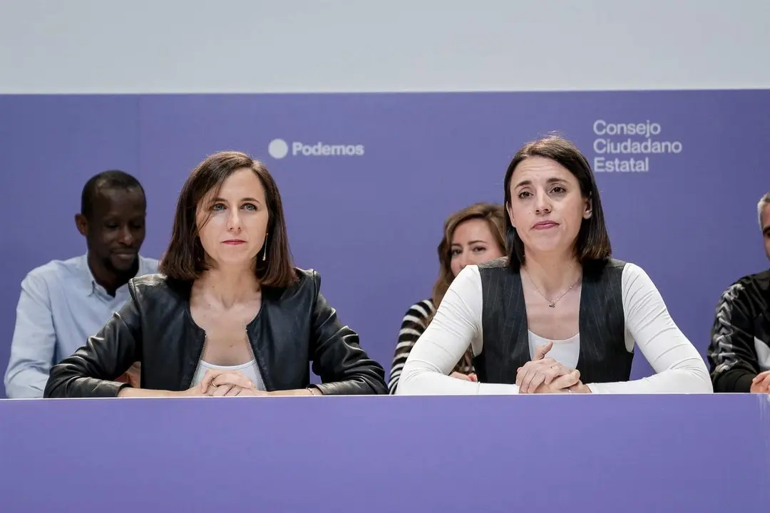  La secretaria general y la secretaria Pol&iacute;tica de Podemos | EP 