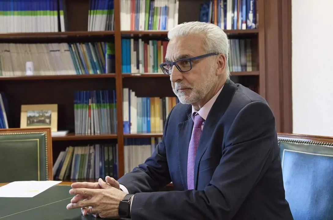  Entrevista con el presidente del CSN, Carlos Lentijo, en Consejo de Seguridad Nuclear, a 11 de julio del 2024, en Madrid - JES&Uacute;S HELL&Iacute;N / STUDIO MEDIA 19 