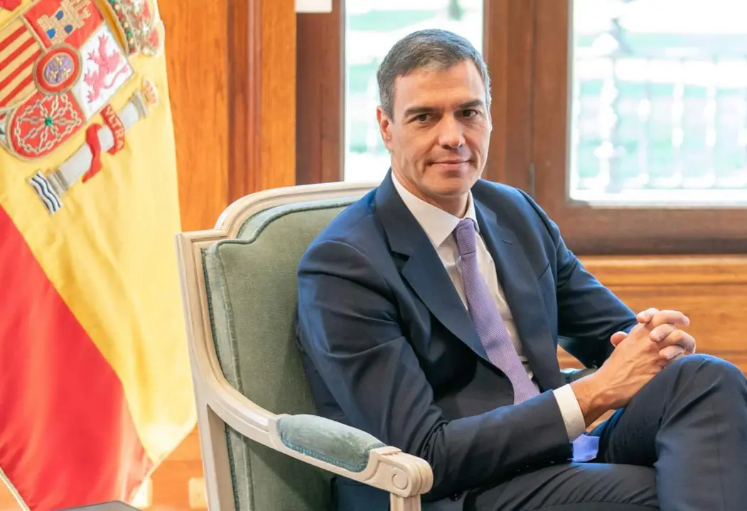  El presidente del Gobierno, Pedro S&aacute;nchez durante una reuni&oacute;n con el lehendakari, en el Palacio de Ajuria Enea, a 26 de julio de 2024, en Vitoria-Gasteiz, &Aacute;lava, Pa&iacute;s Vasco (Espa&ntilde;a). La reuni&oacute;n oficial que el lehendakari y el presidente del Gobierno, mant - I&ntilde;aki Berasaluce - Europa Press 