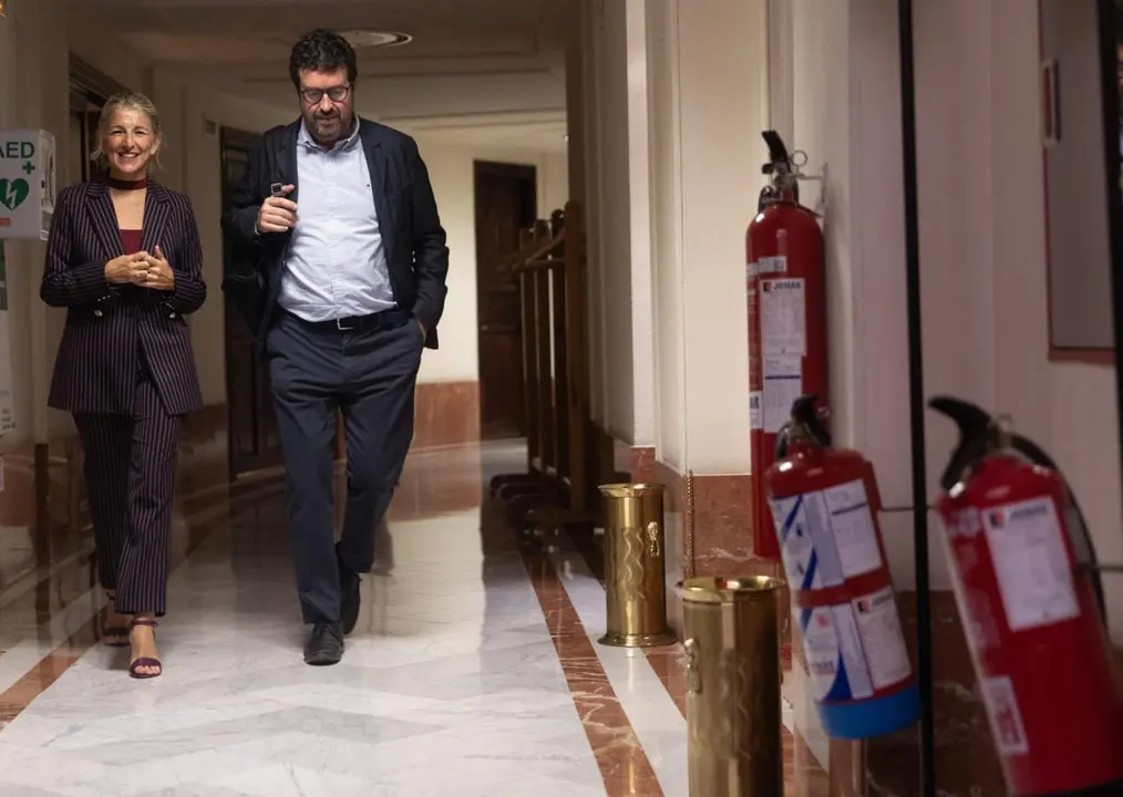  Archivo - El secretario de Estado de Trabajo, Joaqu&iacute;n P&eacute;rez Rey, y la vicepresidenta segunda y ministra de Trabajo, Yolanda D&iacute;az, en una imagen de archivo - Eduardo Parra - Europa Press - Archivo 