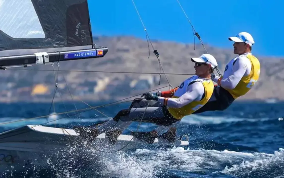  Diego Bot&iacute;n y Florian Trittel en los Juegos Ol&iacute;mpicos de Par&iacute;s<br>- Norbert Scanella - Panoramic / D / AFP7 / Europa P 