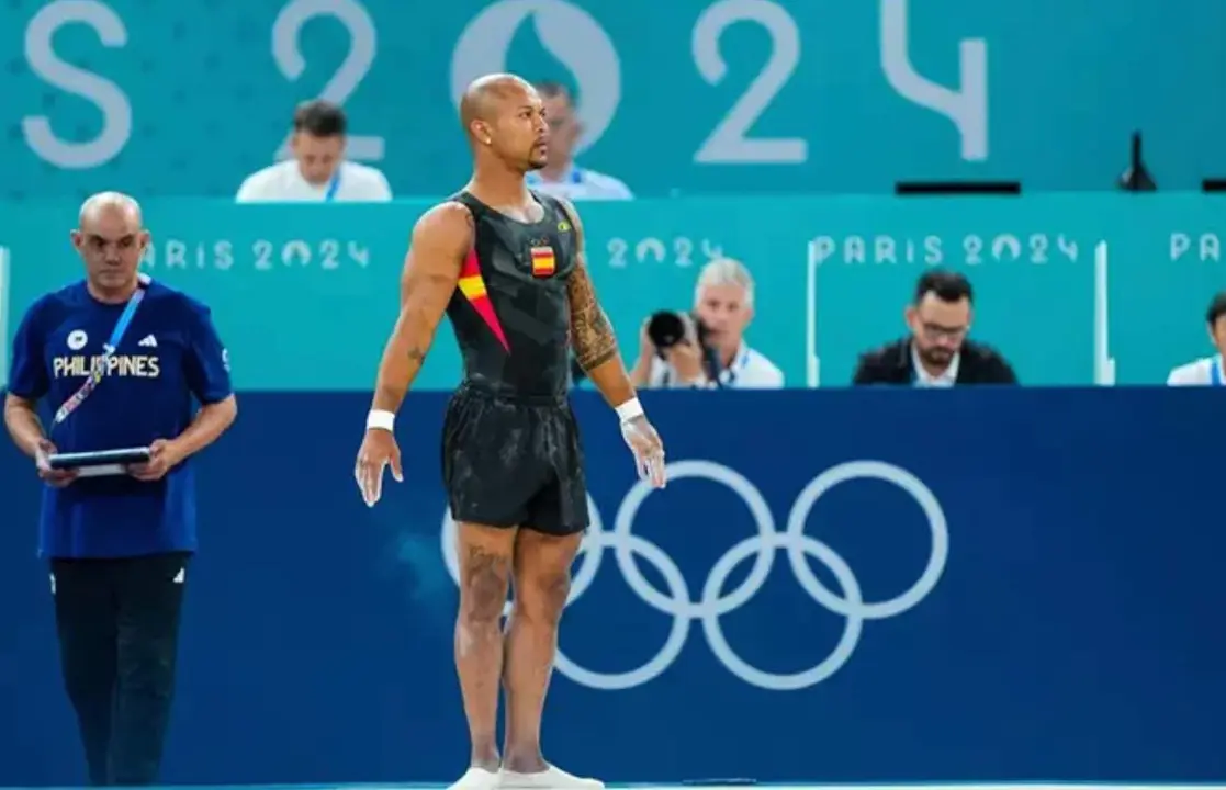  El gimnasta espa&ntilde;ol Ray Zapata en los Juegos Ol&iacute;mpicos de Par&iacute;s 