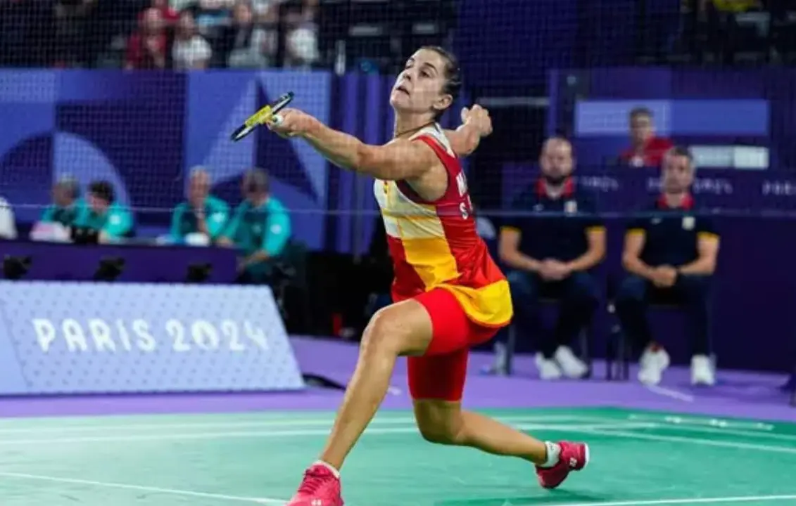  La jugadora espa&ntilde;ola de b&aacute;dminton Carolina Mar&iacute;n, en Paris 2024.<br>- Oscar J Barroso / AFP7 / Europa Press | Infosalus 