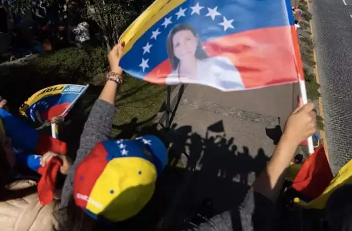  Manifestaci&oacute;n de simpatizantes de la l&iacute;der opositora de Venezuela, Mar&iacute;a Corina Machado<br>- Europa Press 