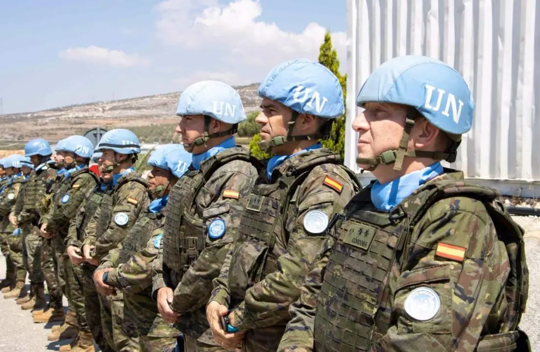  Tropas espa&ntilde;olas pertencientes al contigente de las Naciones Unidas desplegado en la frontera entre L&iacute;bano e Israel | Europa Press 