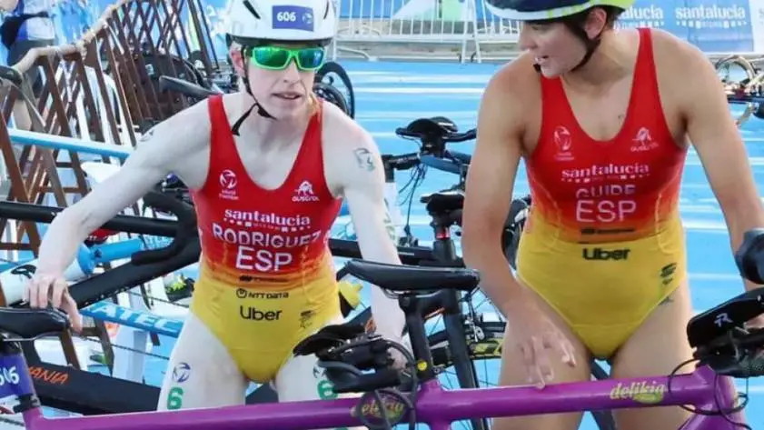  Susana Rodr&iacute;guez logrando su segunda medalla de oro 