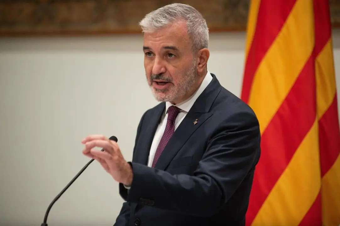  El alcalde de Barcelona, Jaume Collboni, en una rueda de prensa este septiembre - Alberto Paredes - Europa Press 