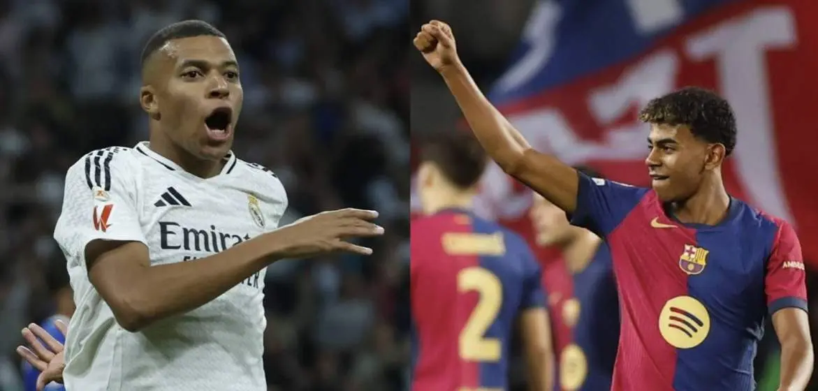  Kylian Mbapp&eacute; y Lamine Yamal se enfrentan en el cl&aacute;sico Real Madrid - FC Barcelona | RTVE 