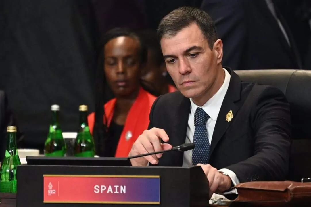  Archivo - El presidente del Gobierno, Pedro S&aacute;nchez, durante la primera jornada del G20. - MONCLOA - Archivo 