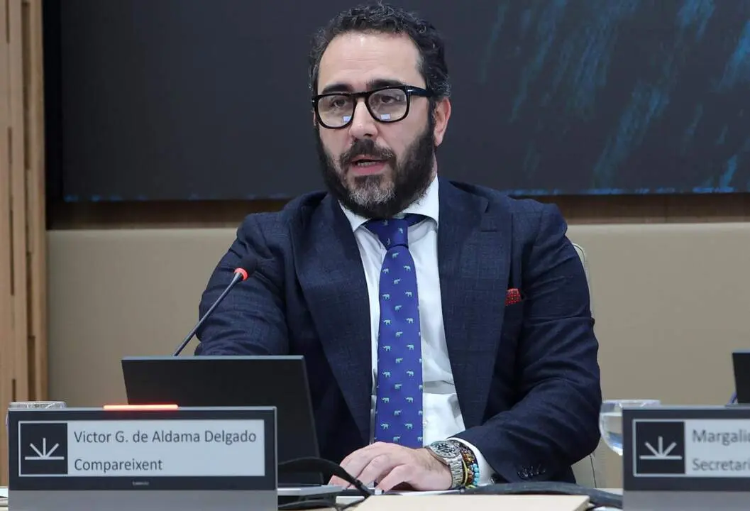  Archivo - El presidente del Zamaro CF, V&iacute;ctor de Aldama, comparece ante la comisi&oacute;n no permanente de investigaci&oacute;n en el Parlament balear, a 20 de mayo de 2024, en Palma de Mallorca, Mallorca, Baleares (Espa&ntilde;a). - Isaac Buj - Europa Press - Archivo 