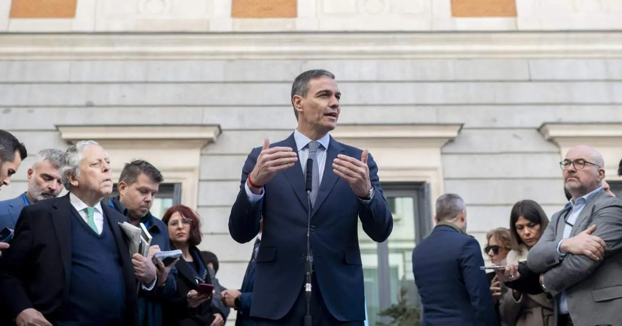  El presidente del Gobierno, Pedro S&aacute;nchez, interviene antes del acto institucional por el D&iacute;a de la Constituci&oacute;n, en el Congreso de los Diputados, a 6 de diciembre de 2024, en Madrid (Espa&ntilde;a). - Alberto Ortega - Europa Press 