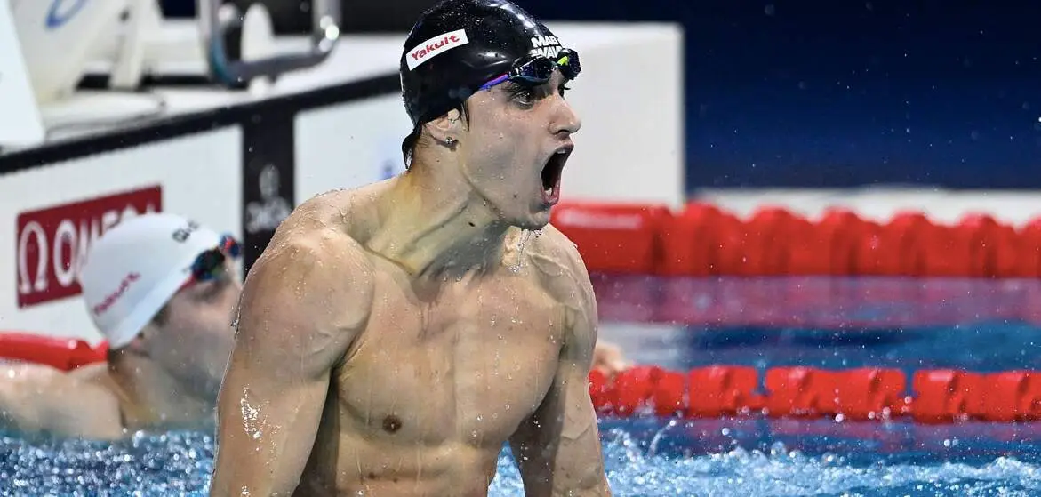  Carles Coll, campe&oacute;n del mundo de 200 braza en piscina corta en Budapest 2024 | RTVE 