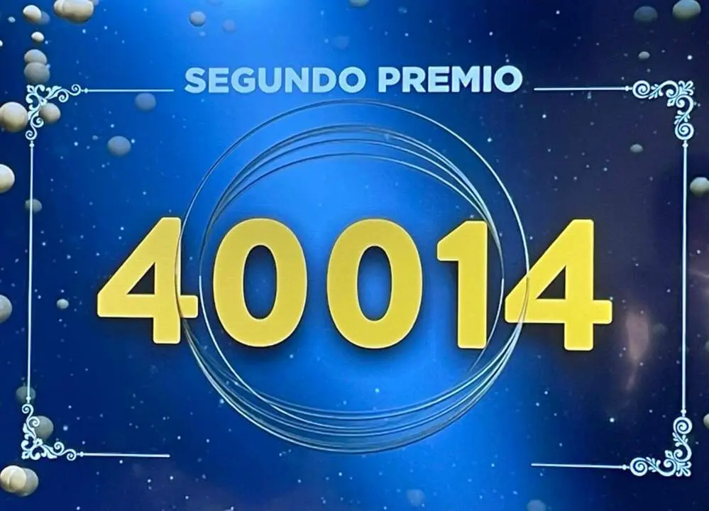  El d&eacute;cimo premiado con el segundo premio, el 40.014 