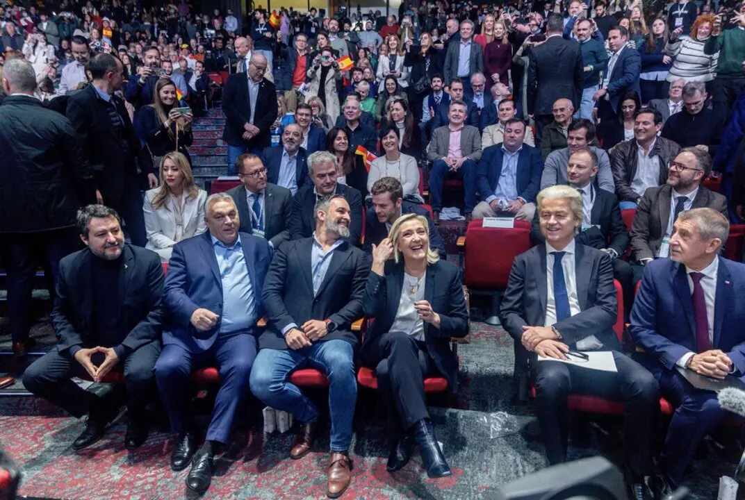  Matteo Salvini, Viktor Orb&aacute;n, Santiago Abascal, Marine Le Pen, Geert Wilders y Andrej Babi - Ricardo Rubio - Europa Press 