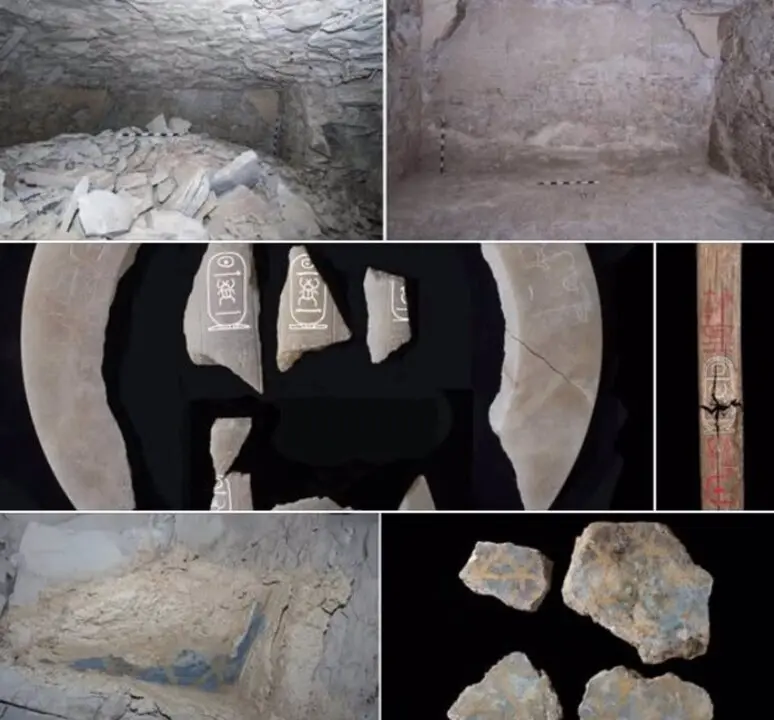  Aspecto y restos encontrados en la tumba de Tutmosis II - MINISTERIO DE TURISMO Y ANTIG&Uuml;EDADES DE EGIPTO 