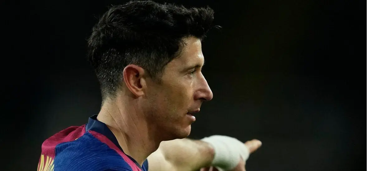  Robert Leandowski, durante un partido con el Barcelona EFE/ALEJANDRO GARC&Iacute;A |&nbsp;RTVE 