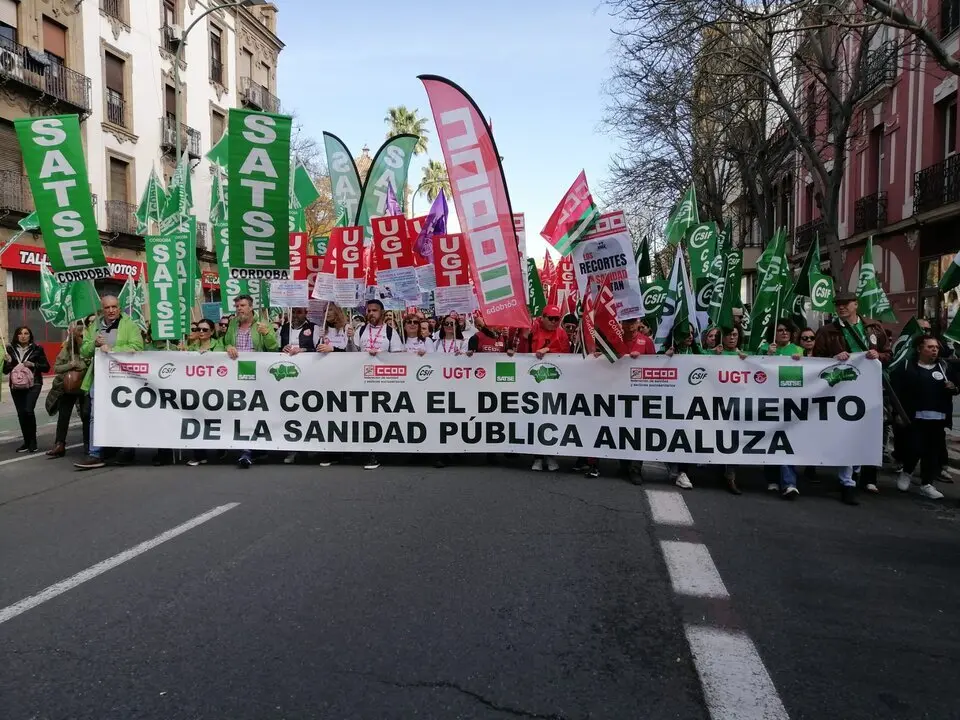 NP Participaci&oacute;n cordobesa manifestaci&oacute;n sanidad Sevilla 