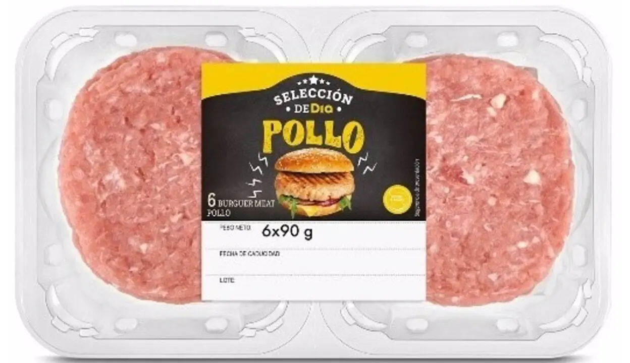  Imagen del producto 'burguer meat de pollo', de la marca Selecci&oacute;n de D&iacute;a. - AESAN 