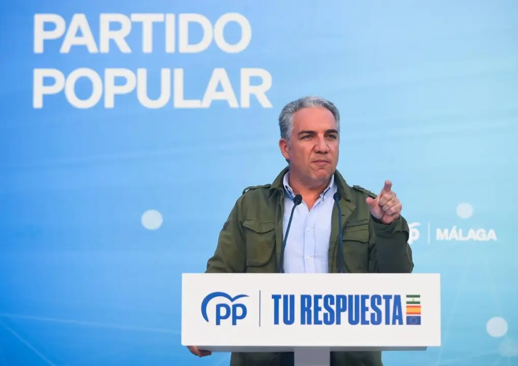  Archivo - El vicesecretario de Pol&iacute;tica Auton&oacute;mica y Municipal del PP, El&iacute;as Bendodo, en una imagen de archivo. - &Aacute;lex Zea - Europa Press - Archivo 