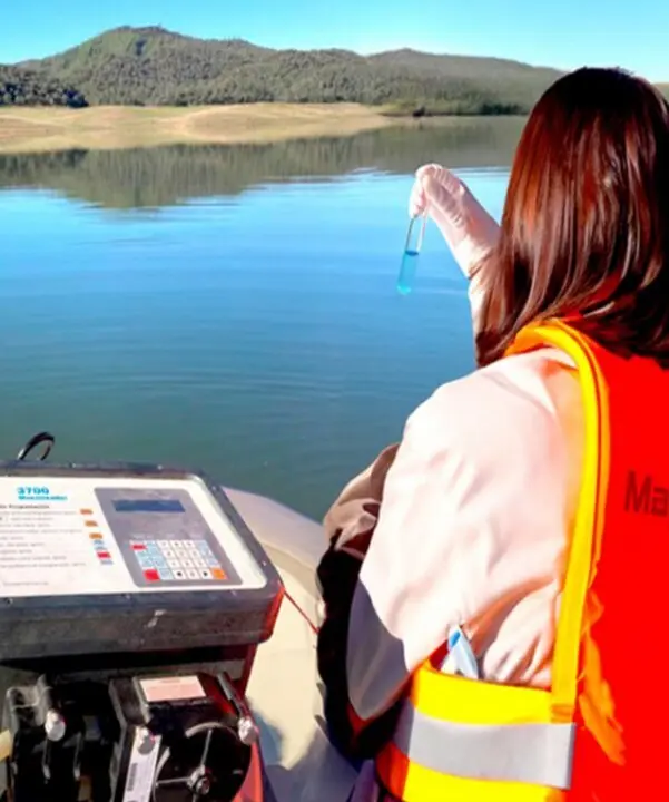  Tomas de muestra en el Embalse de Puente Nuevo 