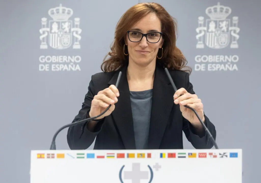  La ministra de Sanidad, M&oacute;nica Garc&iacute;a, en la Sala Polivalente del Ministerio de Sanidad, a 14 de febrero de 2025, en Madrid (Espa&ntilde;a). - Eduardo Parra - Europa Press 