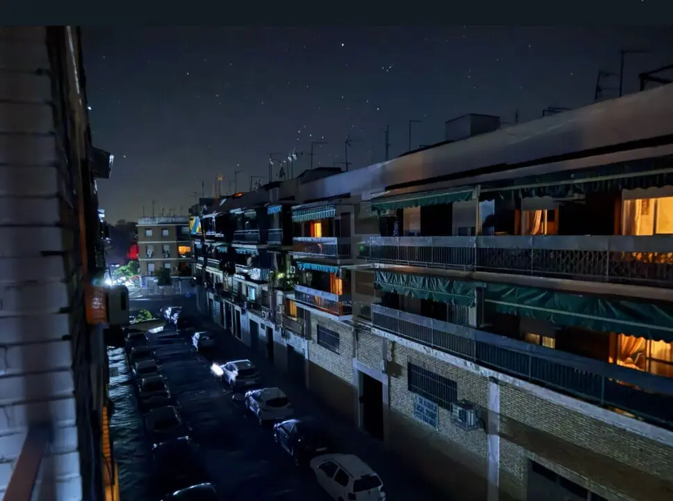  Calle de C&oacute;rdoba durante el apag&oacute;n 