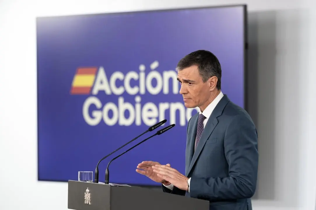  El presidente del Gobierno, Pedro S&aacute;nchez, comparece ante los medios, en el Palacio de la Moncloa, a 29 de abril de 2025, en Madrid (Espa&ntilde;a). - Diego Radam&eacute;s - Europa Press 