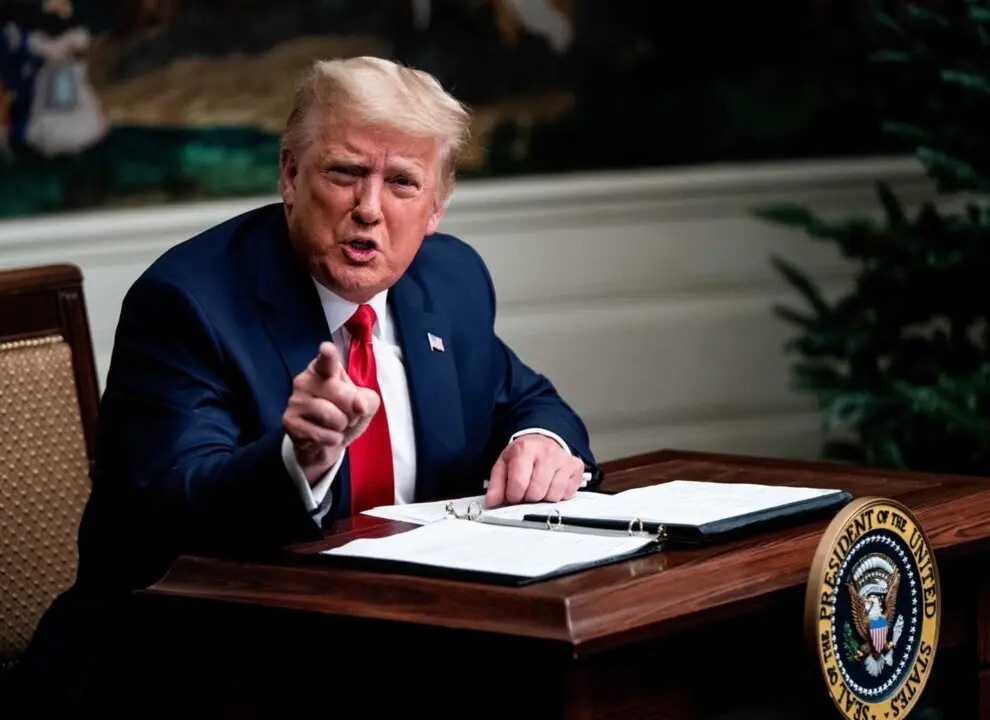  Archivo - El presidente de EEUU, Donald Trump, en una foto de archivo de su primer mandato. . - ERIN SCHAFF / ZUMA PRESS / CONTACTOPHOTO - Archivo 