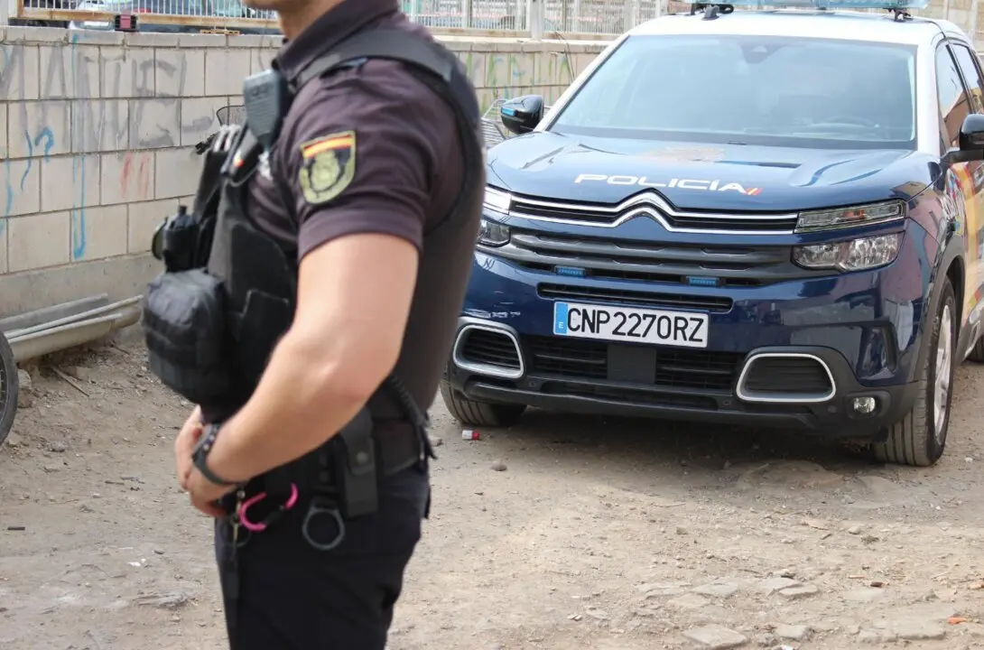  Archivo - Imagen de un agente y un coche patrulla de la Polic&iacute;a Nacional. - POLIC&Iacute;A NACIONAL - Archivo | EP 