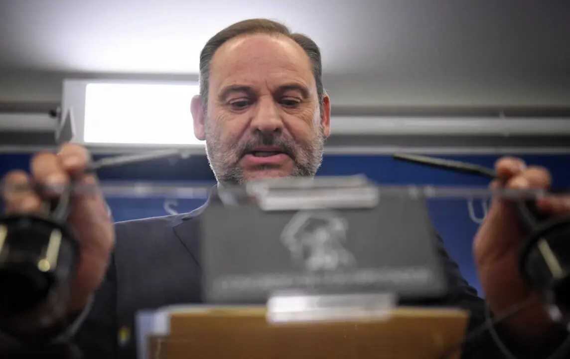  Archivo - El exministro Jos&eacute; Luis &Aacute;balos durante una rueda de prensa en el Congreso de los Diputados tras denunciar a la Guardia Civil ante la Fiscal&iacute;a, en el Congreso de los Diputados, a 19 de diciembre de 2024, en Madrid (Espa&ntilde;a).<br>- Fernando S&aacute;nchez - Europa Press - Archivo 