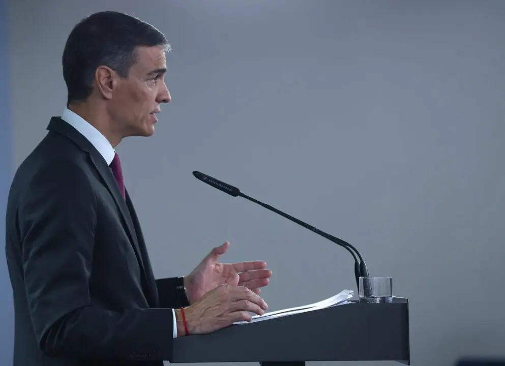  El presidente del Gobierno, Pedro S&aacute;nchez<br>- Pool Moncloa/Fernando Calvo 