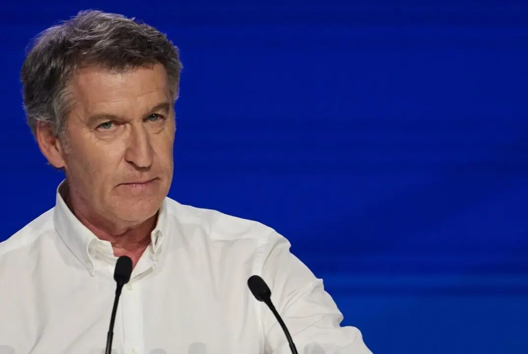  El presidente del PP, Alberto N&uacute;&ntilde;ez Feij&oacute;o, durante la segunda jornada del XXI Congreso Nacional del Partido Popular, a 5 de julio de 2025, en Madrid (Espa&ntilde;a). Con el lema &lsquo;Toma partido por Espa&ntilde;a&rsquo;, XXI Congreso del PP, celebrado en Madrid del 4 al 6 de j<br>- Jes&uacute;s Hell&iacute;n - Europa Press 