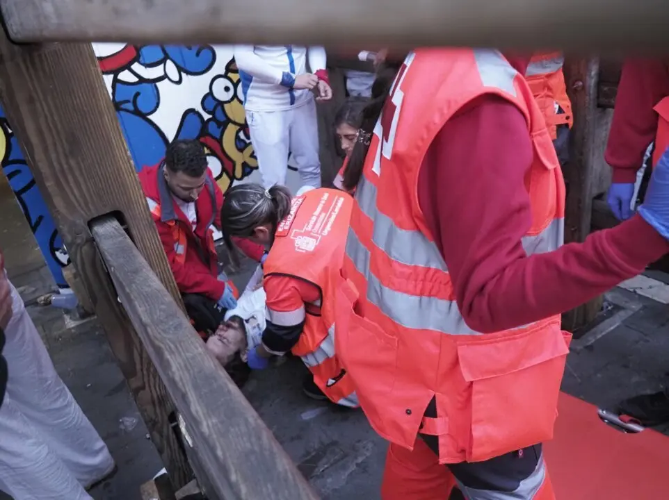  Heridos en el segundo encierro de los Sanfermines.<br>- EDUARDO SANZ/ EUROPA PRESS 