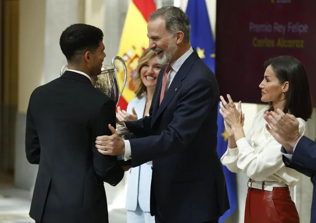  Archivo - Los Reyes han entregado a Carlos Alcaraz el Premio Nacional de Deporte 2022<br>- EUROPA PRESS - Archivo 