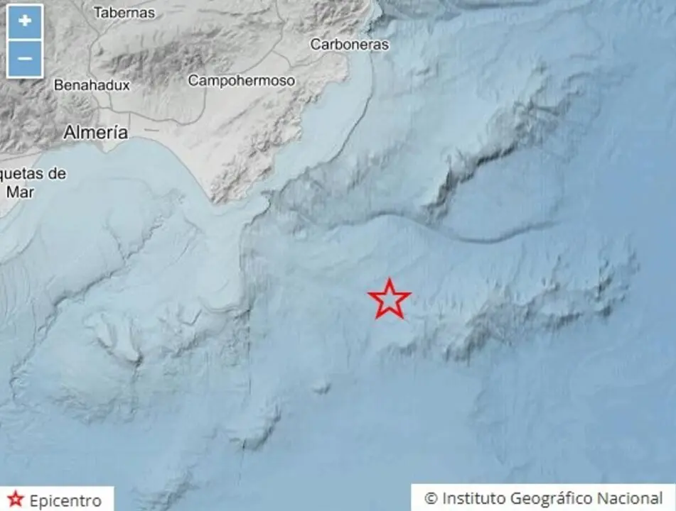  Terremoto de 5,5 registrado por el Instituto Geogr&aacute;fico Nacional (IGN) en la costa de Almer&iacute;a<br>- EL INSTITUTO GEOGR&Aacute;FICO NACIONAL (IGN) 